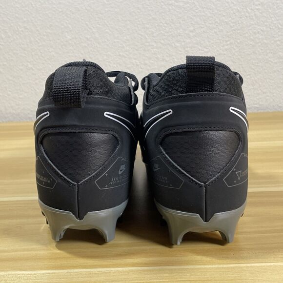 Nike Men 10.5 Alpha Menace Pro 3 Shadow Black Football Cleats CT6649-010 NEW